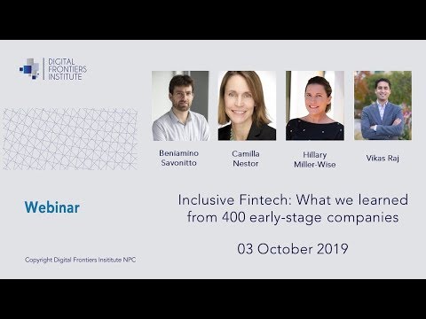 Webinar: Inclusive Fintech: What we learned from 400 early-stage companies (03-09-2019)